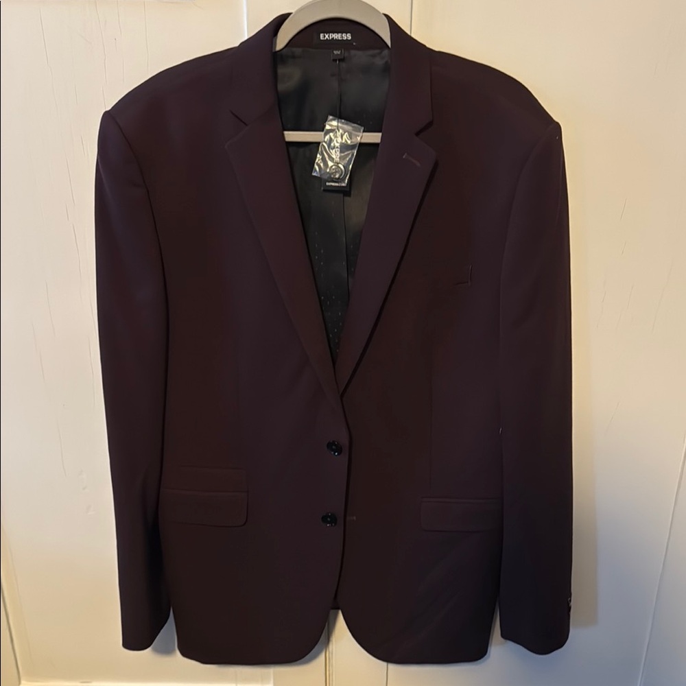 Express Men's Rich Burgundy Blazer